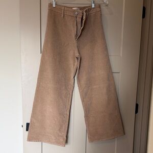 Women’s Universal Threads Courdoroy Tan Wide-Leg Pants